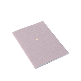 Carnet souple en toile, Rose Water, Little Heart
