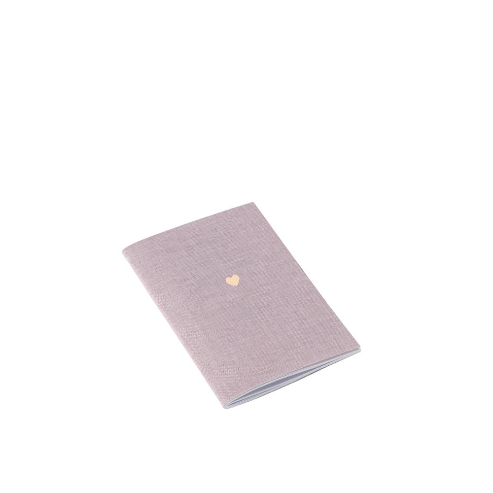 Notebook Stitched, Rose Water, Little Heart