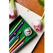 Tray, cloth covered, Clover Green