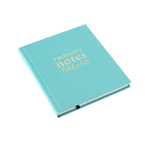 Carnet en toile, Crystal Blue
