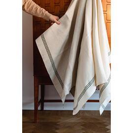 Daladräll, Bath towel, Unbleached-green