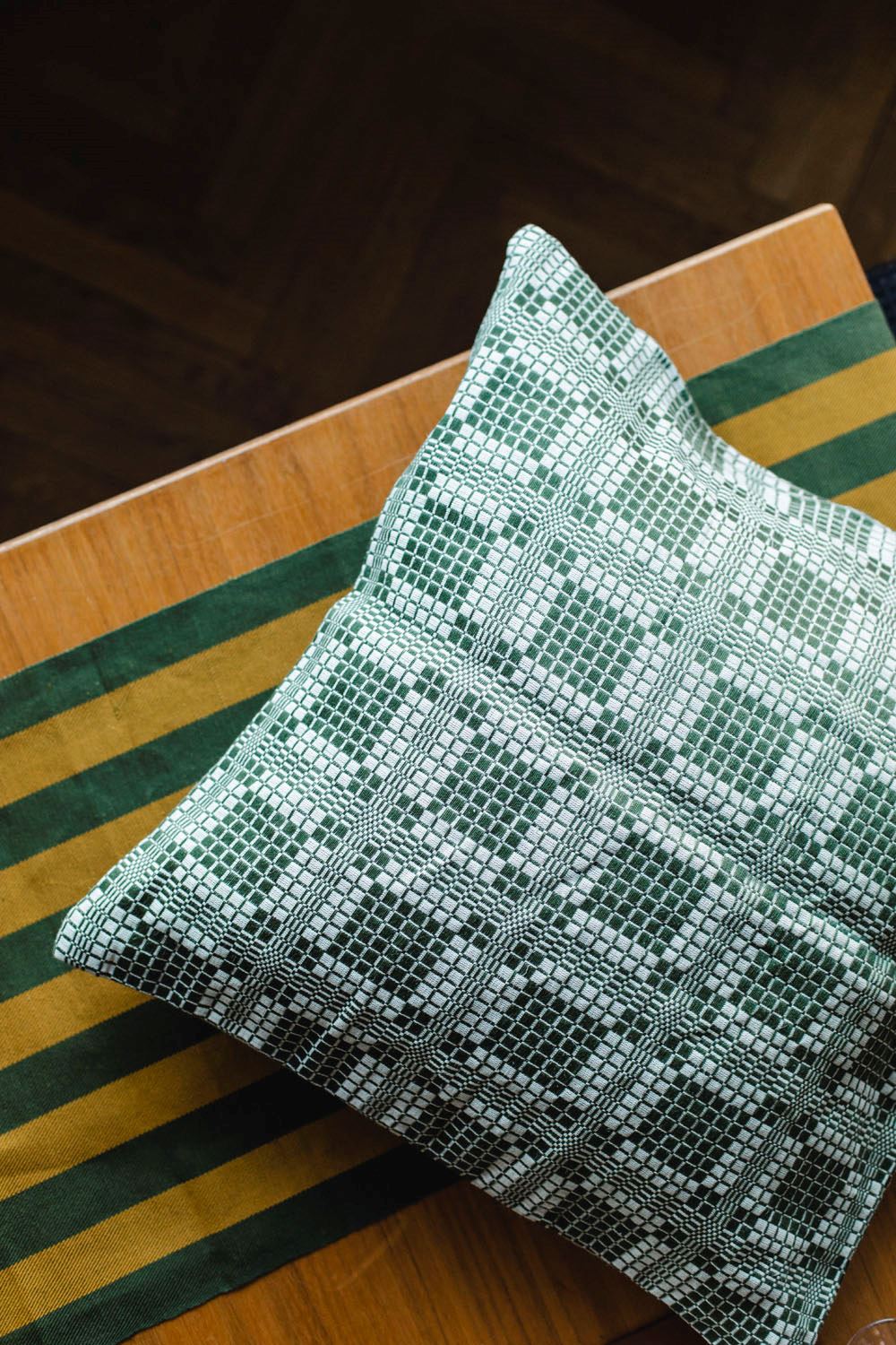 Munkabälte Cushion cover, green