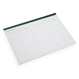 Weekly Planner, Clover green