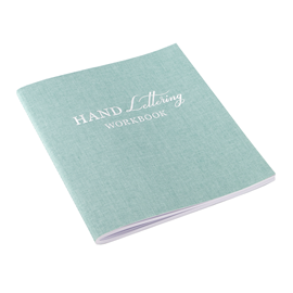 Hand lettering workbook, Frost green