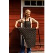 Apron, Tällberg, black-unbleached