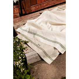 Bath towel, Daladräll, Unbleached-green