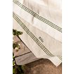 Bath towel, Daladräll, Unbleached-green