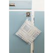Pot Holder, Norrlandskrus, light blue