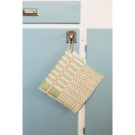 Pot holder, Åhldräll, Green/Red