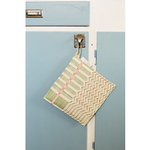 Pot holder, Åhldräll, Green/Red