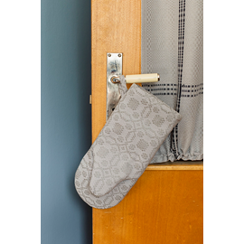 Oven Glove, Tällbergskrus, Grey