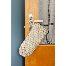 Oven glove, Åhldräll, Green/Red