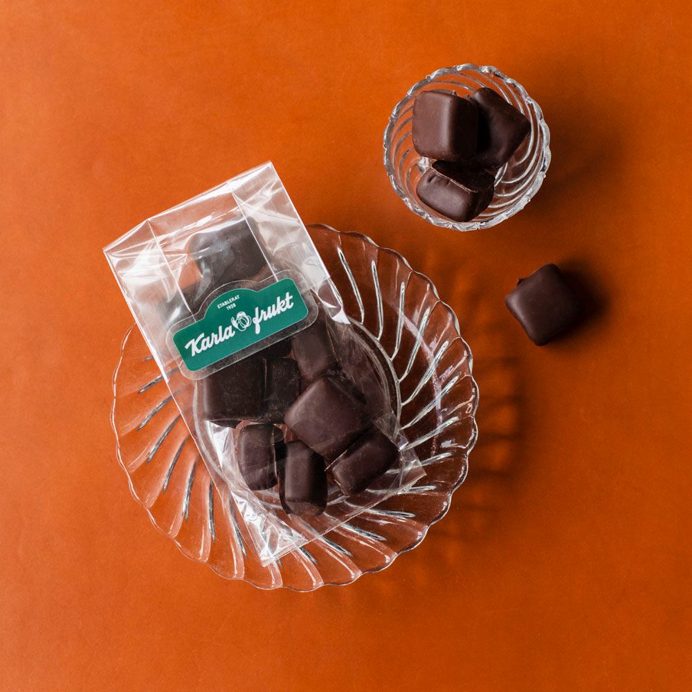 Karla-rutor, mörk choklad