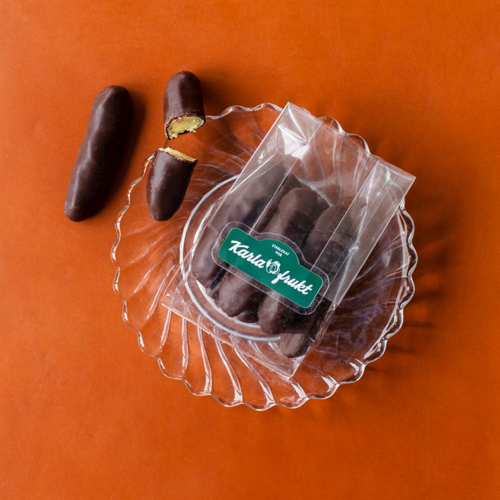 Karla-bananer, mörk choklad