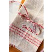Tea Towel, Daladräll, White-red, embroidery GOD JUL