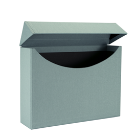 Vävklädd Arkivbox, Dimgrön