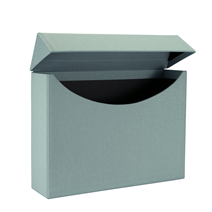 Vävklädd Arkivbox, Dimgrön