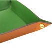 Tray leather, Cognac/Green