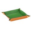 Tray leather, Cognac/Green