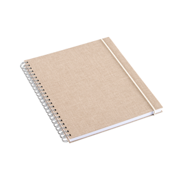 Spiral Notebook, Sand Brown