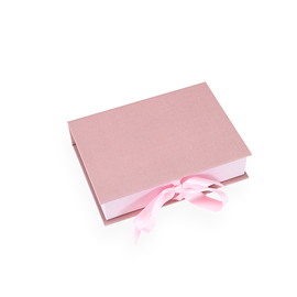 Box with silk ribbons, Dusty Pink