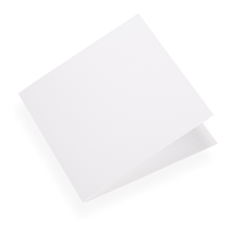 Folded card, White