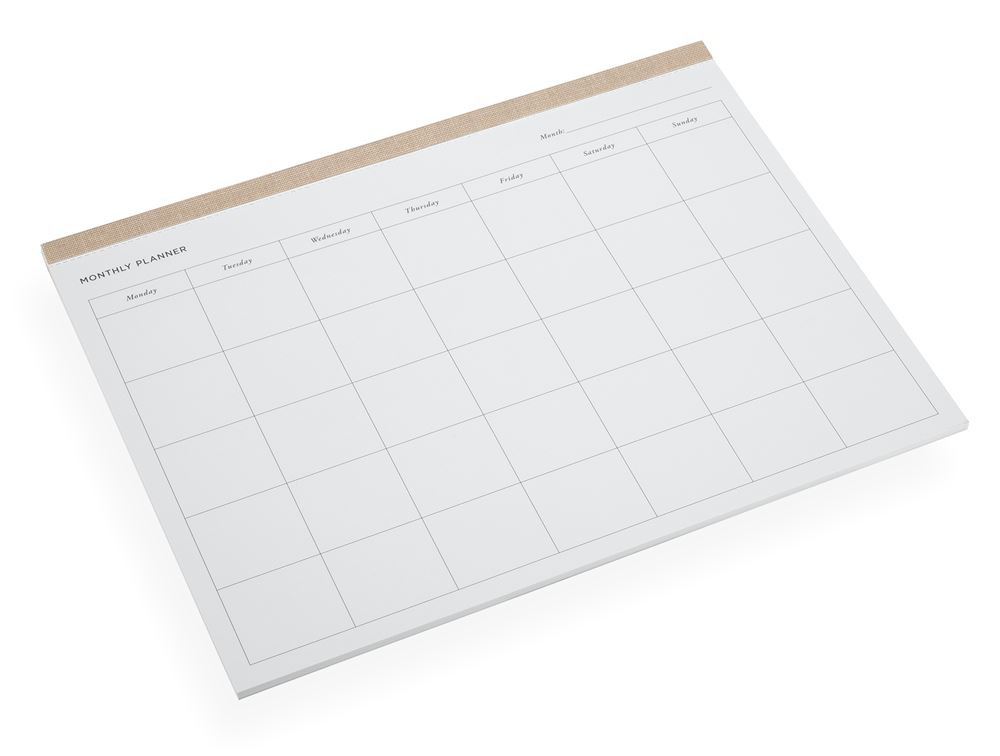 Monthly Planner, Sand Brown