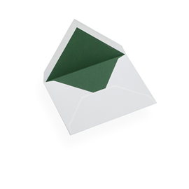 Enveloppe, papier coton, Vert