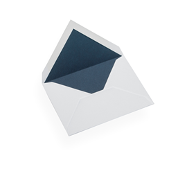 Enveloppe, papier coton, Bleu Marine