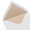 Enveloppe, papier coton, Sand Brown