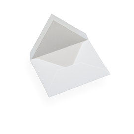 Enveloppe, papier coton, Gris