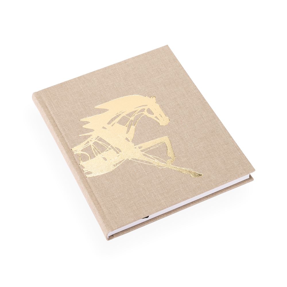 Notebook hardcover, Sand brown - Get the Gallop