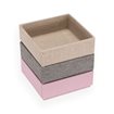Geschenkset Stapelbare Boxen, Dusty Pink/Light Grey/Sand