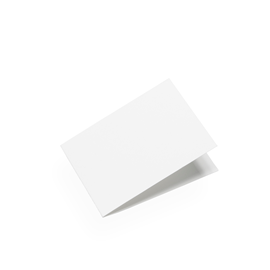 Carte format paysage, Blanc