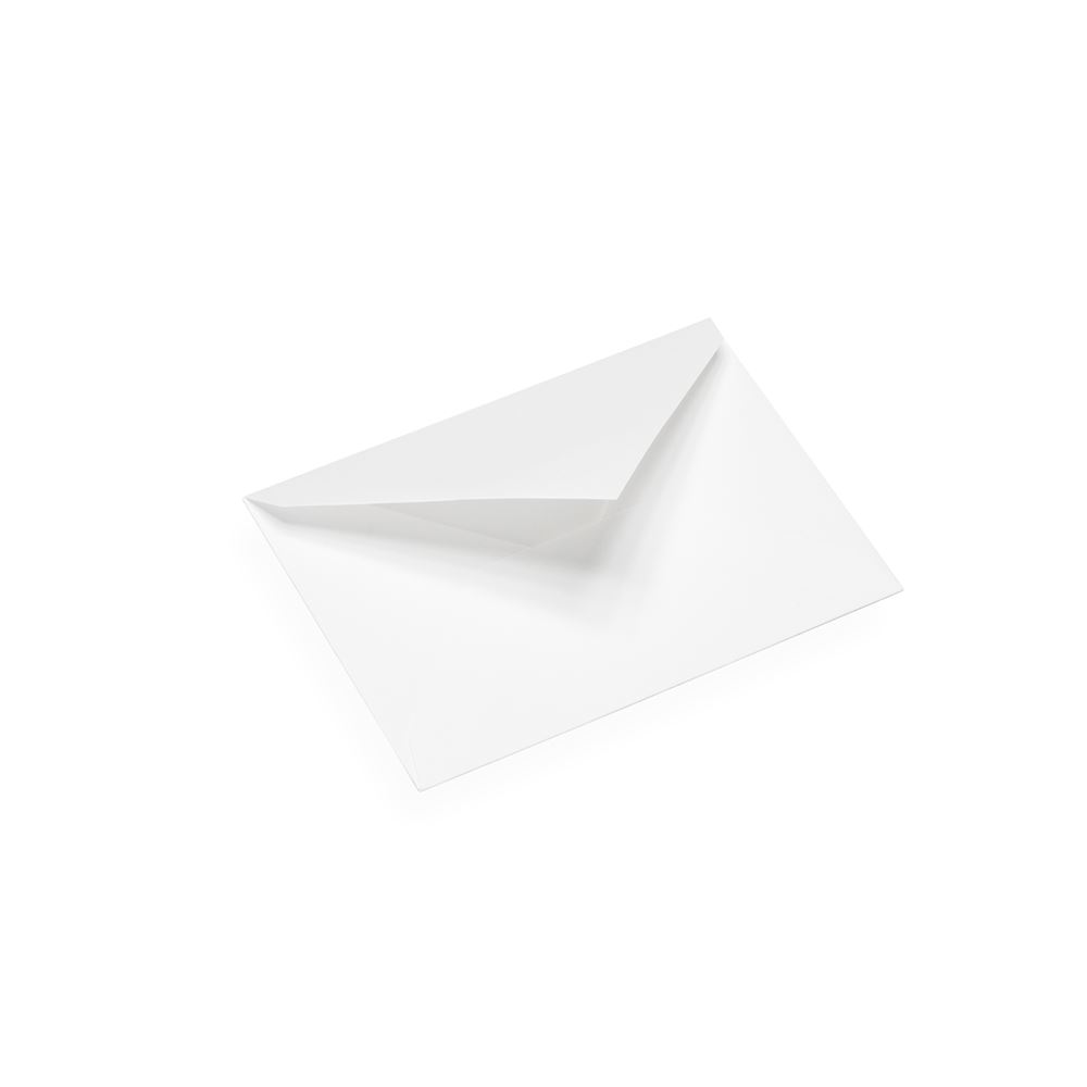 Enveloppe, papier coton, Blanc