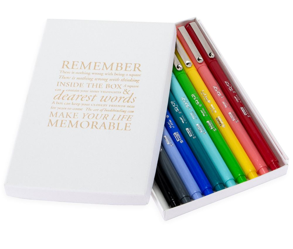 Fineliner Bookbinders Design, 10 different colours