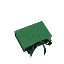 Box with Silk Ribbons, Clover Green