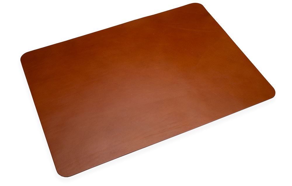 Leather Desk Pad, Cognac