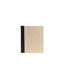 Notebook Hardcover, Sand Brown/Black