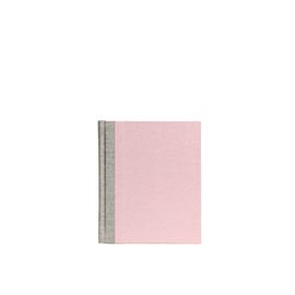 Carnet toilé A6+, Dusty Pink/Pebble Grey
