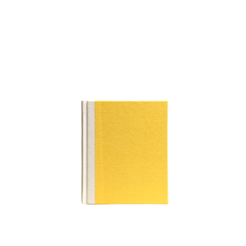 Carnet toilé A6+, Sun Yellow/Ivory