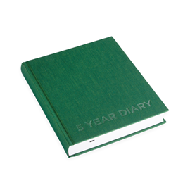 5 year diary, Clover Green