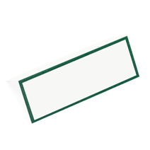 Place cards in cotton paper, Clover Green