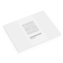 Place cards in cotton paper, White