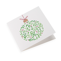 Folded card, Christmas Bauble