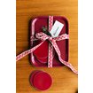 Coasters 6-pack, Rose Red