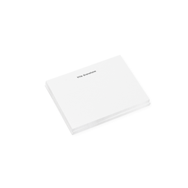 Correspondence cards, White