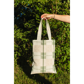 Tote bag, Sveadräll, Unbleached/Green