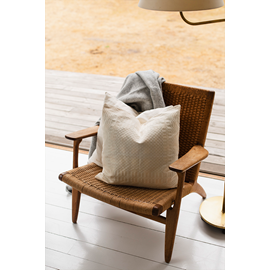 Cushion, Åhldräll, Ivory (Semi-bleached)