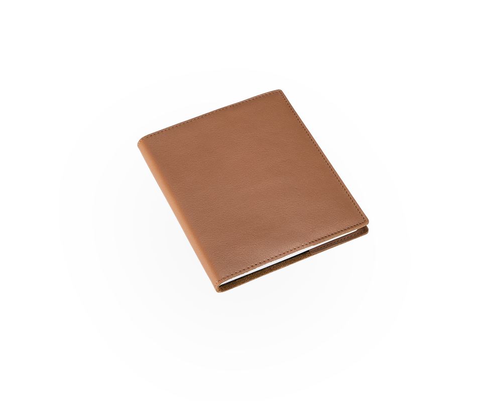 Bookbinders Design - Carnet en cuir avec inlay agenda 2024, Cognac